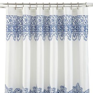 JCP Home Collection JCPenney Home Ming Shower Curtain, Blue