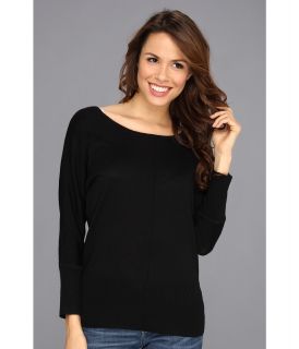 Calvin Klein Jeans Solid Merino/Acrylic Dolman Sleeve Sweater Womens Sweater (Black)