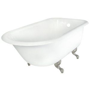 Elizabethan Classics ECR60BSN0HOLE Universal 60 in. Roll Top Tub Less Holes with