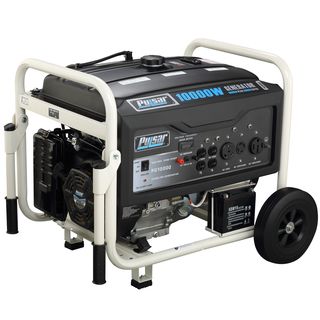 Pulsar Products 10,000 watt Gasoline Powered Portable Generator (Black/whiteStyle GasolineSafety Do not use indoorsStability Mobility kit includedOutput 10,000 wattsEPA/CARB approved EPA approvedWatts 10,000 watts peak/8,000 watts ratedPackage conte