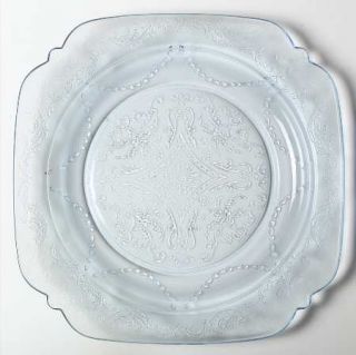 Federal Glass  Madrid Blue Luncheon Plate   Madonna Blue,Depression Glass