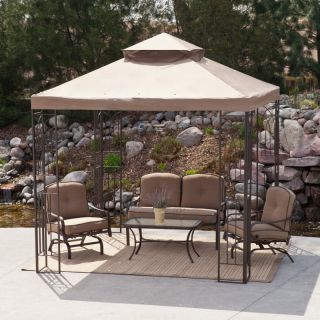 Prairie Grass 8 x 8 ft. Gazebo Canopy Multicolor   L GZ385PST