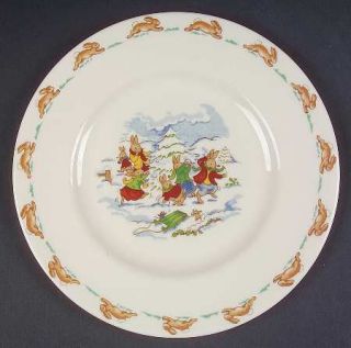 Royal Doulton Bunnykins (Albion Shape) Salad Plate, Fine China Dinnerware   Albi