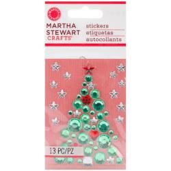 Martha Stewart Christmas Stickers : Gemstone Tree