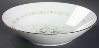 Noritake Poetry Coupe Soup Bowl, Fine China Dinnerware   Floral Ring, Floral Cen