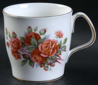 Royal Albert Centennial Rose Mug, Fine China Dinnerware   Pink Roses,Green Leave