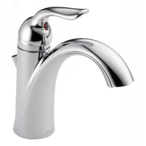 Delta Faucet 538 MPU DST Lahara Single Handle Bathroom Faucet with Metal Pop Up