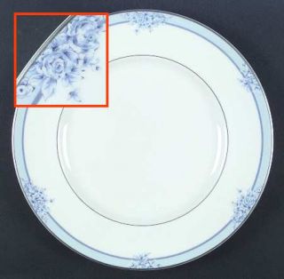 Royal Doulton Ashley Dinner Plate, Fine China Dinnerware   New Romance, Blue Flo