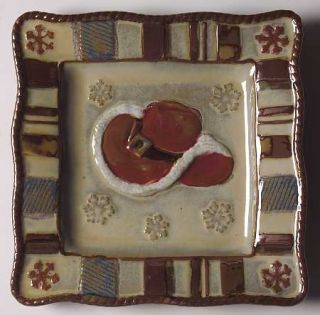 St Nicholas Square Canyon Ranch Christmas Salad Plate, Fine China Dinnerware   E