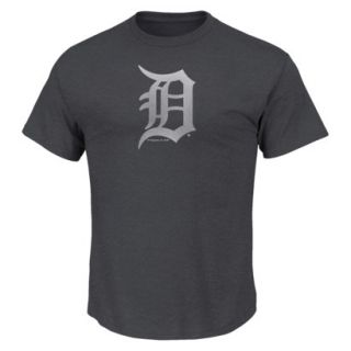 MLB Mens Detroit Tigers Crew Neck T Shirt   Grey (L)