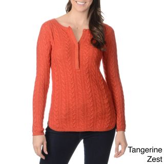 Ply Cashmere Womens Cable Knit Sweater
