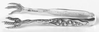 Whiting Division Lily Of The Valley (Strl,1885,No Monos) Small Sugar Tongs   Ste