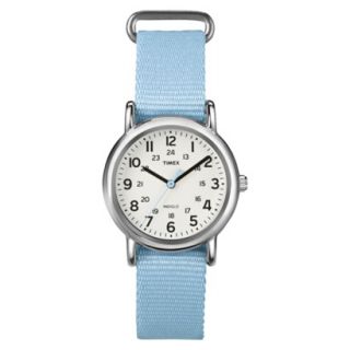 Womens Timex Midsize Weekender Slip Through Strap Watch   Blue