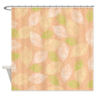 CafePress Peach Leaves Shower Curtain Free Shipping! Use code FREECART at Checkout!