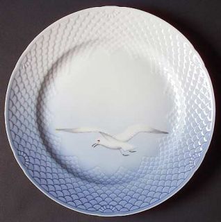 Bing & Grondahl Seagull Large Dinner Plate, Fine China Dinnerware   Blue Backgro