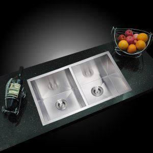 Water Creation SS UD 3118A Stainless Steel Sinks 31 In. X 18 In. Zero Radius 50/