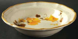 Mikasa Mayfair Soup/Cereal Bowl, Fine China Dinnerware   Garden Club,Yellow  Flo