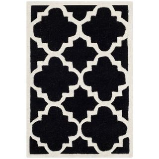 Safavieh Handmade Moroccan Chatham Black Wool Rug (3 X 5)