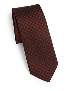 HUGO Check Print Tie