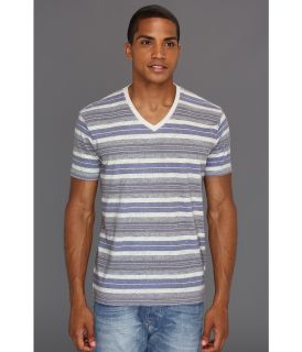 Lucky Brand Baja Stripe V Neck Mens T Shirt (Multi)