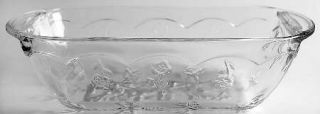 Anchor Hocking Savannah Clear Loaf Pan   Pressed,Floral Design,Giftware,Clear