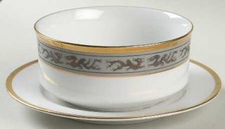 Christian Dior Mandarin/Dynasty Gravy Boat with Attached Underplate, Fine China
