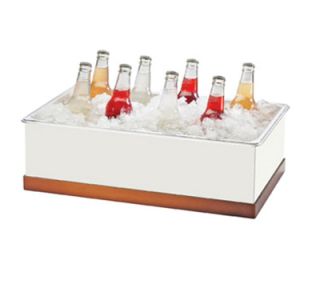 Cal Mil Luxe Ice Housing   12 1/4x20 1/4x6 1/4, White, Copper