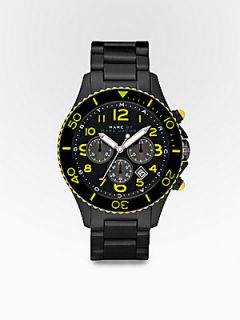 Marc by Marc Jacobs Marine Chronograph Watch/Black Silicone   Black