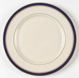 Lenox China Jefferson Dinner Plate, Fine China Dinnerware   Presidential, Blue B