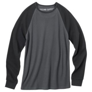 Mossimo Supply Co. Mens Long Sleeve Thermal   Gray Combo S