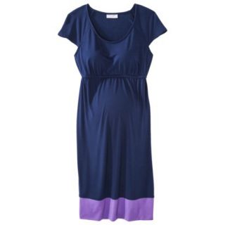 Liz Lange for Target Maternity Short Sleeve Dress   Blue/Purple XXL