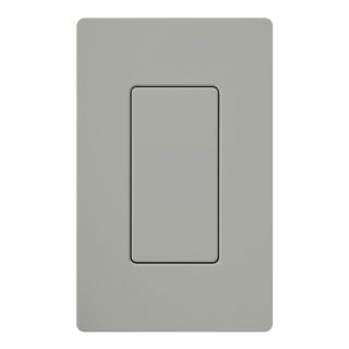 Lutron DVBIGR Electrical Wall Plate, Diva Blank Insert, Gloss Finish Gray