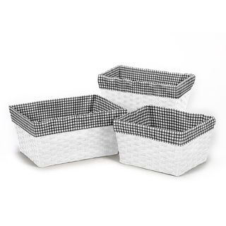 Sweet Jojo Designs Little Ladybug Gingham Basket Liners (set Of 3) (Black/ whiteFits baskets from 6 inches x 8 inches to 12 inches x 16 inchesIncludes: Three (3) linersBaskets not includedGender: UnisexMaterials: 100 percent cottonDimensions: 26.5 inches 