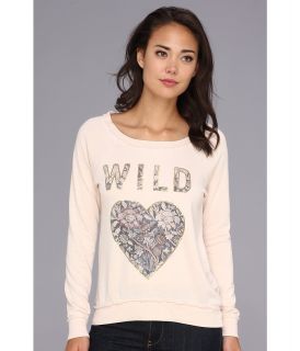 Chaser Wild Raglan Top Womens Clothing (Blue)