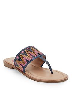 Giselle Multicolored Thong Sandals  