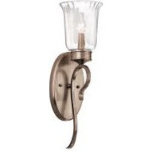 Kichler KIC 43243BRSG Malina Wall Sconce 1 Light