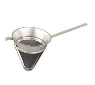 Browne Foodservice 8 in Round Extra Fine Bouillon Strainer w/ Pan Hook
