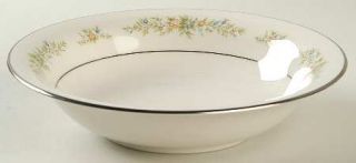 Noritake Christina Coupe Soup Bowl, Fine China Dinnerware   Yellow And Blue Flor