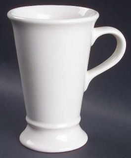 Pfaltzgraff White Latte Mug, Fine China Dinnerware   All White, No Decals