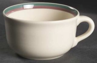 Pfaltzgraff Juniper Soup Mug, Fine China Dinnerware   Stoneware,Green & Mauve Ba