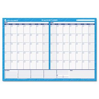 At a Glance 30/60 Day Undated Horizontal Erasable Wall Planner