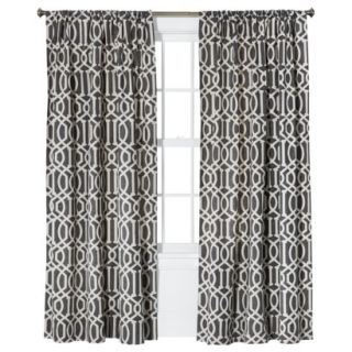 Threshold Farrah Lattice Window Panel   Gray (54x84)