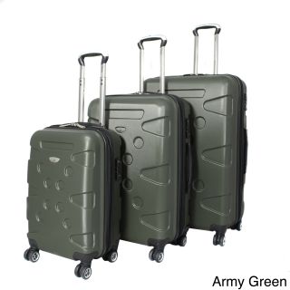 American Travel 3 piece Lightweight Hardside Spinner Upright Luggage Set With Tsa Lock (ABSFully lined with two divided interior compartments to properly organize travel needsWeight: 29 inch upright (10.5 pound), 25 inch upright (9.2 pound), 20 inch carry