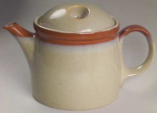 Mikasa Country Cabin Teapot & Lid, Fine China Dinnerware   PotterS Art,Orange &
