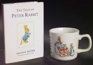 Wedgwood Peter Rabbit Original Mug & Book Gift Set, Fine China Dinnerware   Beat