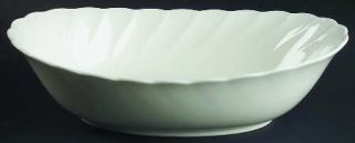 Noritake Windsor White 10 Oval Vegetable Bowl, Fine China Dinnerware   Bone, Al