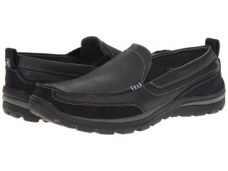 SKECHERS Relaxed Fit Superior   Gains Mens Slip on Shoes (Black)