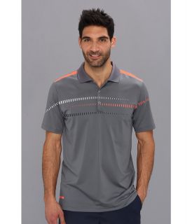 adidas Golf Puremotion CLIMACOOL Digital Print Polo 14 Mens Short Sleeve Pullover (Gray)