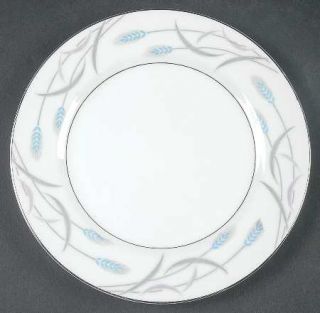 Valmont Royal Wheat Bread & Butter Plate, Fine China Dinnerware   Blue Wheat, Gr