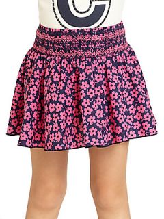 Juicy Couture Toddlers & Little Girls Pansy Floral Skirt   Pink Navy